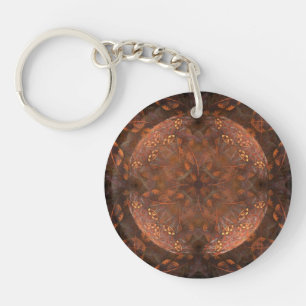 copper shimmer key ring