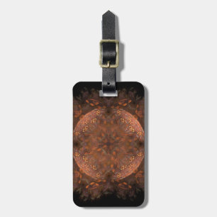copper shimmer luggage tag