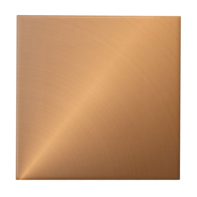 Copper Shine Angle Ceramic Tile (Front)