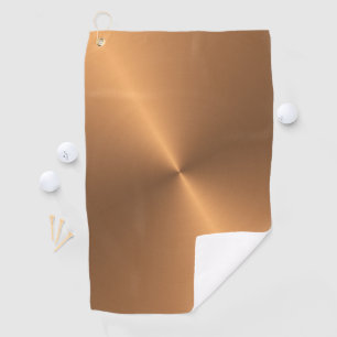 Copper Shine Angle Golf Towel