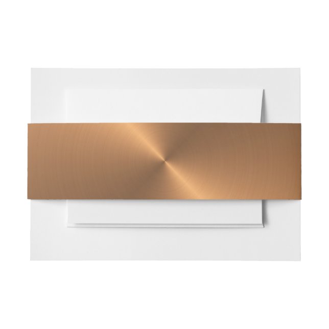 Copper Shine Invitation Belly Band (Front Example)