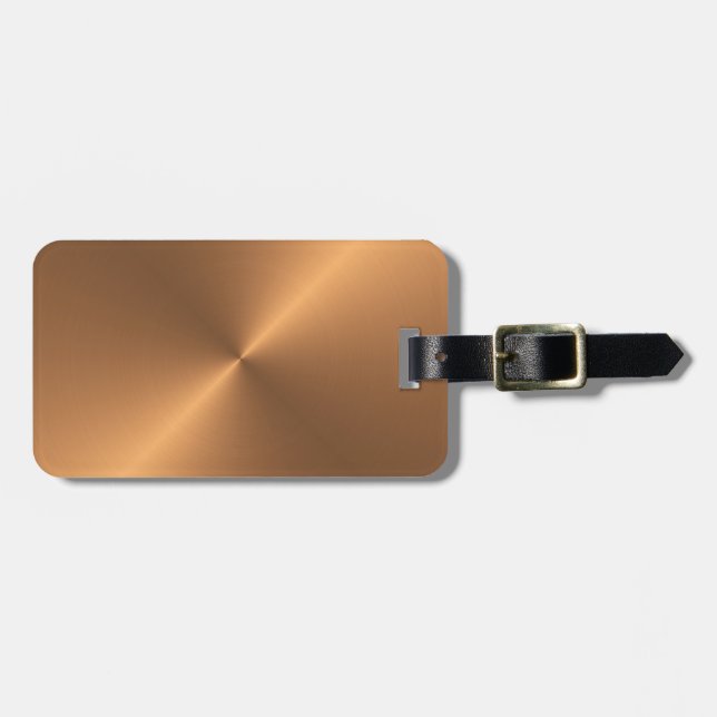 Copper Shine Luggage Tag (Front Horizontal)