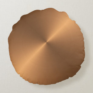 Copper Shine Round Cushion