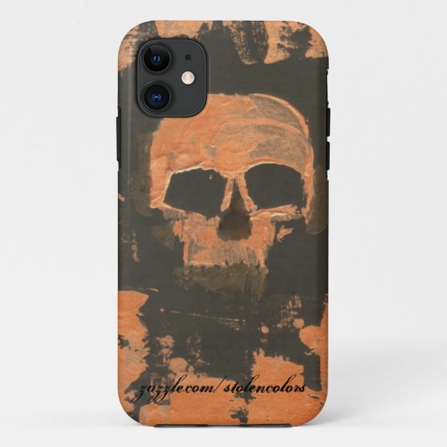Copper Skull Case-Mate iPhone Case (Back)