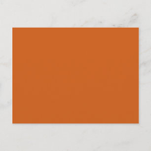 Copper Solid Colour Blank Background Postcard