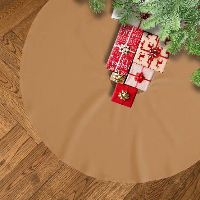 Copper Solid Colour | Classic | Elegant Brushed Polyester Tree Skirt (Creator Uploaded)