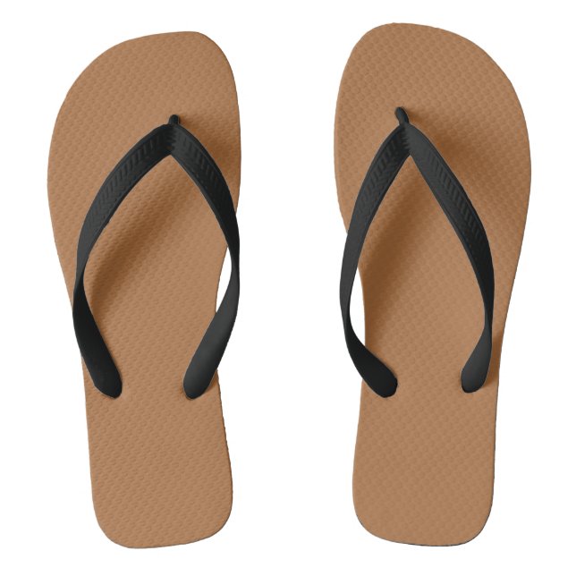 Copper Solid Plain Colour Thongs (Footbed)
