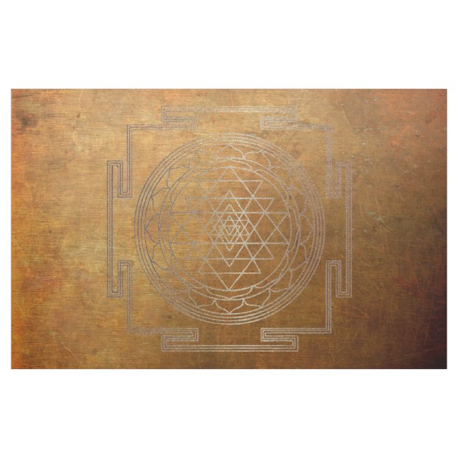 Copper Sri Yantra - Fabric (Yard)