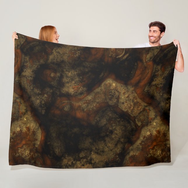 Copper Stone Fleece Blanket (In Situ)