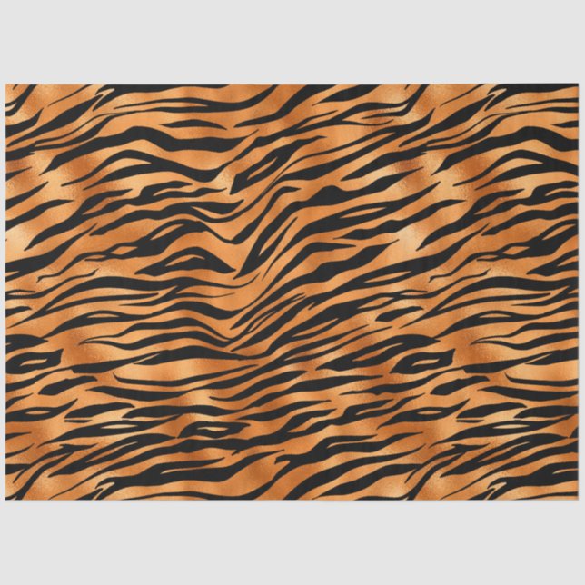 Copper Tiger Series Design 9 Tissue Paper (Front)