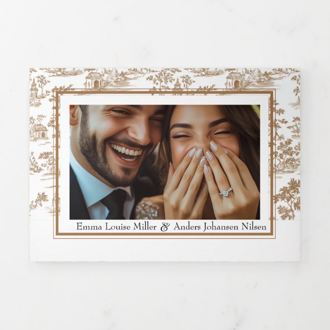 Copper Toile, Trifold Wedding (Cover)