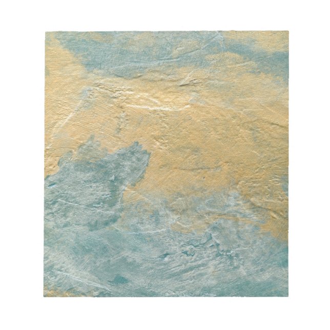 Copper Turquoise Faux Finish Notepad (Front)