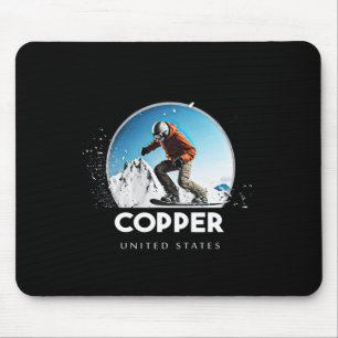 Copper United States Ski Skiing Skier _1 Mouse Pad