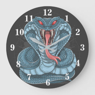 Copperhead King Cobra Large Clock