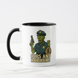Cops and Robbers Halloween Mug