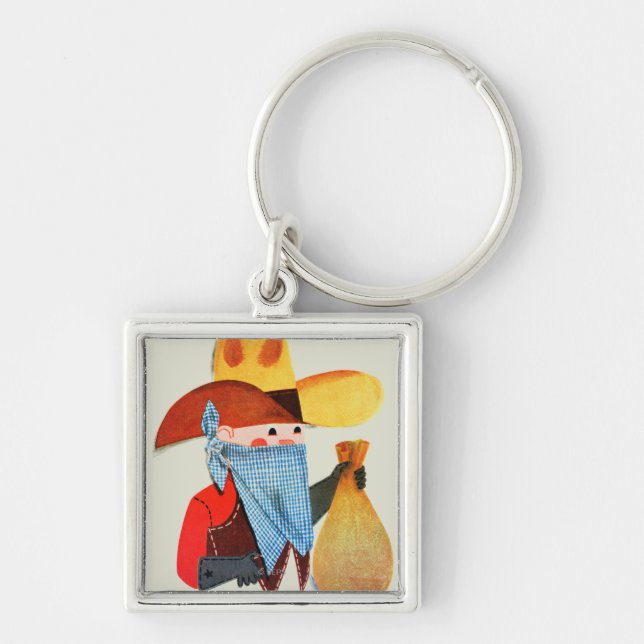 Cops and Robbers Key Ring (Front)