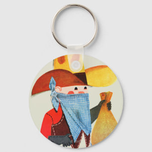 Cops and Robbers Key Ring