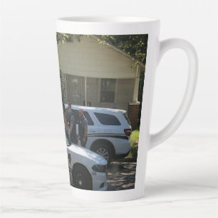 Cops in the hood  latte mug
