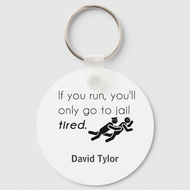 Cops Jokes Key Ring (Front)