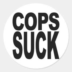 Cops Suck Classic Round Sticker