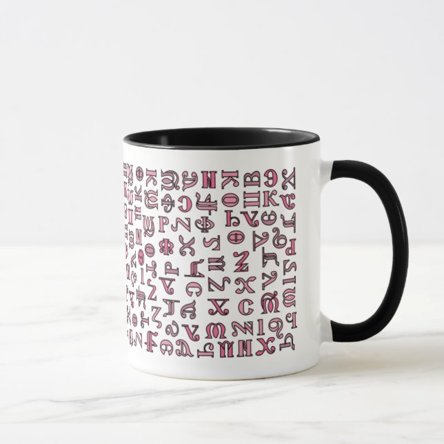 Coptic alphabet mug (Right)
