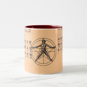 Coptic Alphabet Two-Tone Coffee Mug