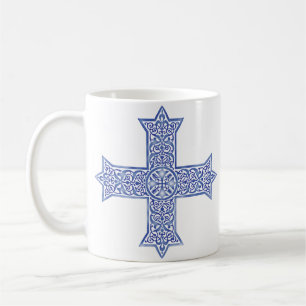 Coptic cross coffee mug