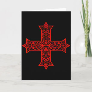 Coptic Cross Coptic Orthodox Church Eastern Christ Card