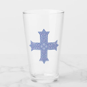 Coptic cross glass