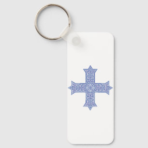Coptic cross key ring