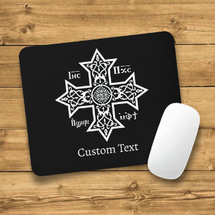 Coptic Cross Mouse Pad