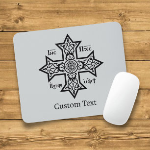 Coptic Cross Mouse Pad