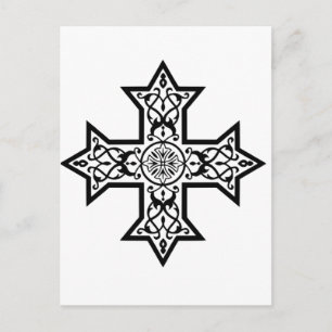 Coptic Cross Postcard