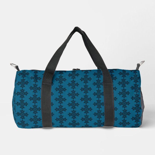 Coptic Cross Premium Fine Art Duffle Bag (Front)