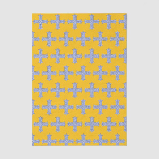 Coptic Cross Symbol of Egyptian Christianity Tissue Paper (Front)