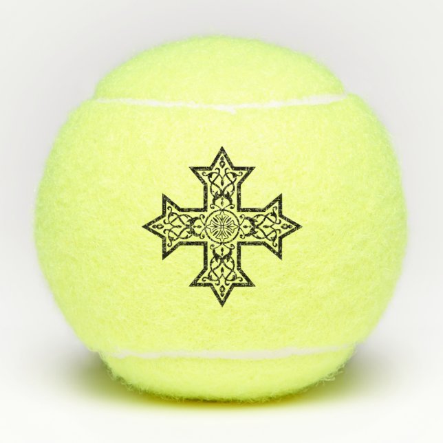 Coptic Cross Tennis Balls (Front)