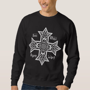 Coptic Orthodox Cross with Jesus Christ the Son of Sweatshirt
