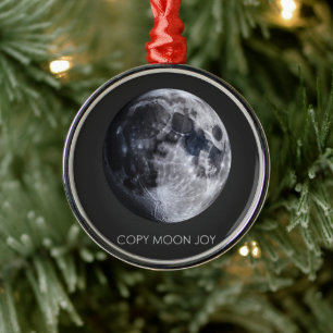 Copy Moon Joy Metal Ornament