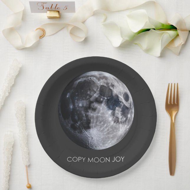 Copy Moon Joy Paper Plate (Wedding)