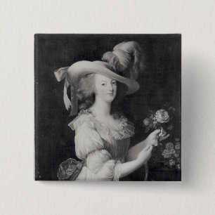Copy of a Portrait of Marie-Antoinette 15 Cm Square Badge