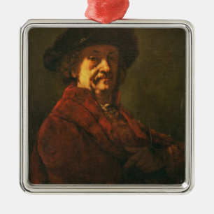 Copy of a Rembrandt Self Portrait, 1869 Metal Tree Decoration