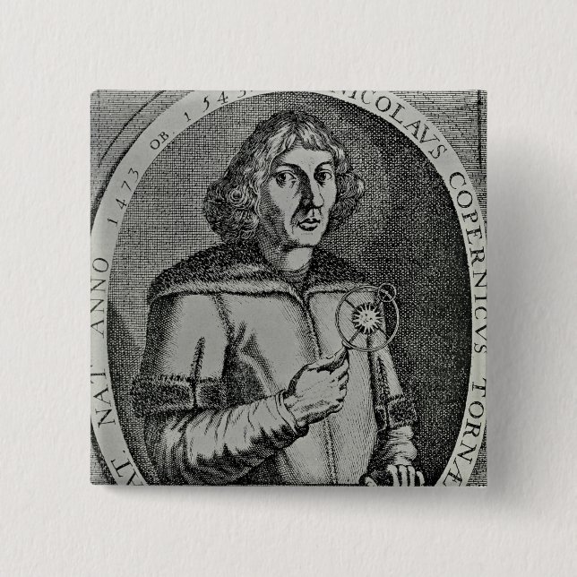 Copy of a Self Portrait 15 Cm Square Badge (Front)