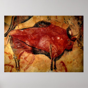 Copy of Bison Cave Painting Poster
