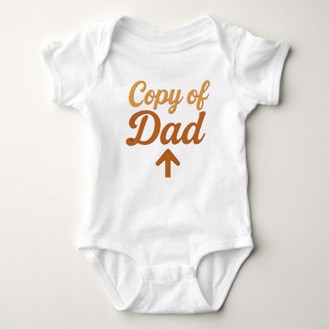 Copy of Dad Funny Matching Family Design Baby Bodysuit (Front)