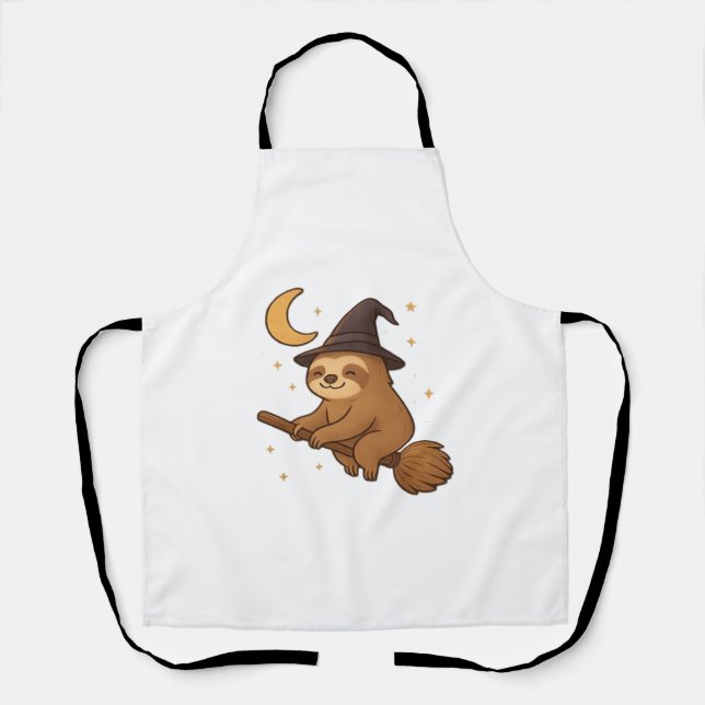 Copy of Ghost Hedgehog Librarian � Cute Halloween  Apron (Front)