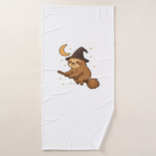 Copy of Ghost Hedgehog Librarian � Cute Halloween Bath Towel