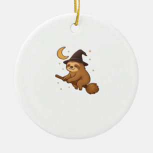 Copy of Ghost Hedgehog Librarian � Cute Halloween  Ceramic Ornament
