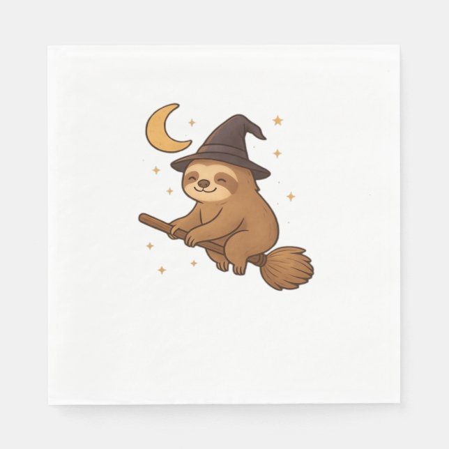 Copy of Ghost Hedgehog Librarian – Cute Halloween  Napkin (Front)