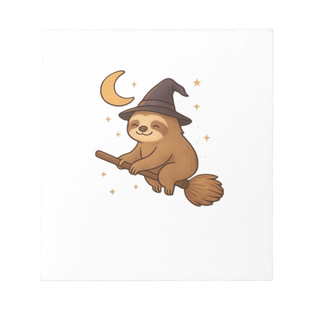 Copy of Ghost Hedgehog Librarian � Cute Halloween  Notepad (Front)