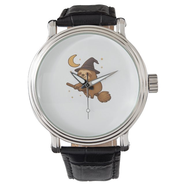 Copy of Ghost Hedgehog Librarian – Cute Halloween  Watch (Front)